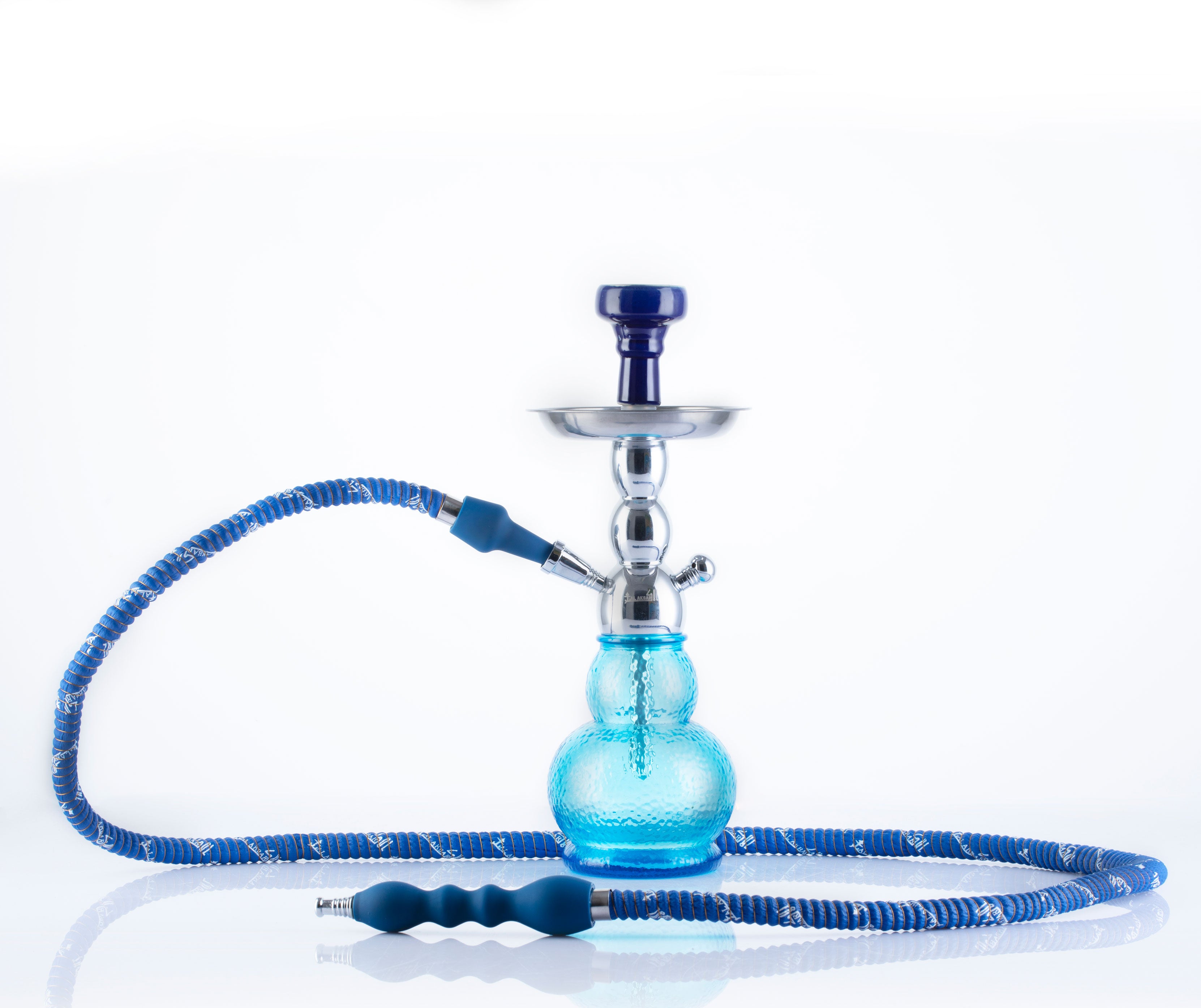 Silver GLO Full Set Hookah