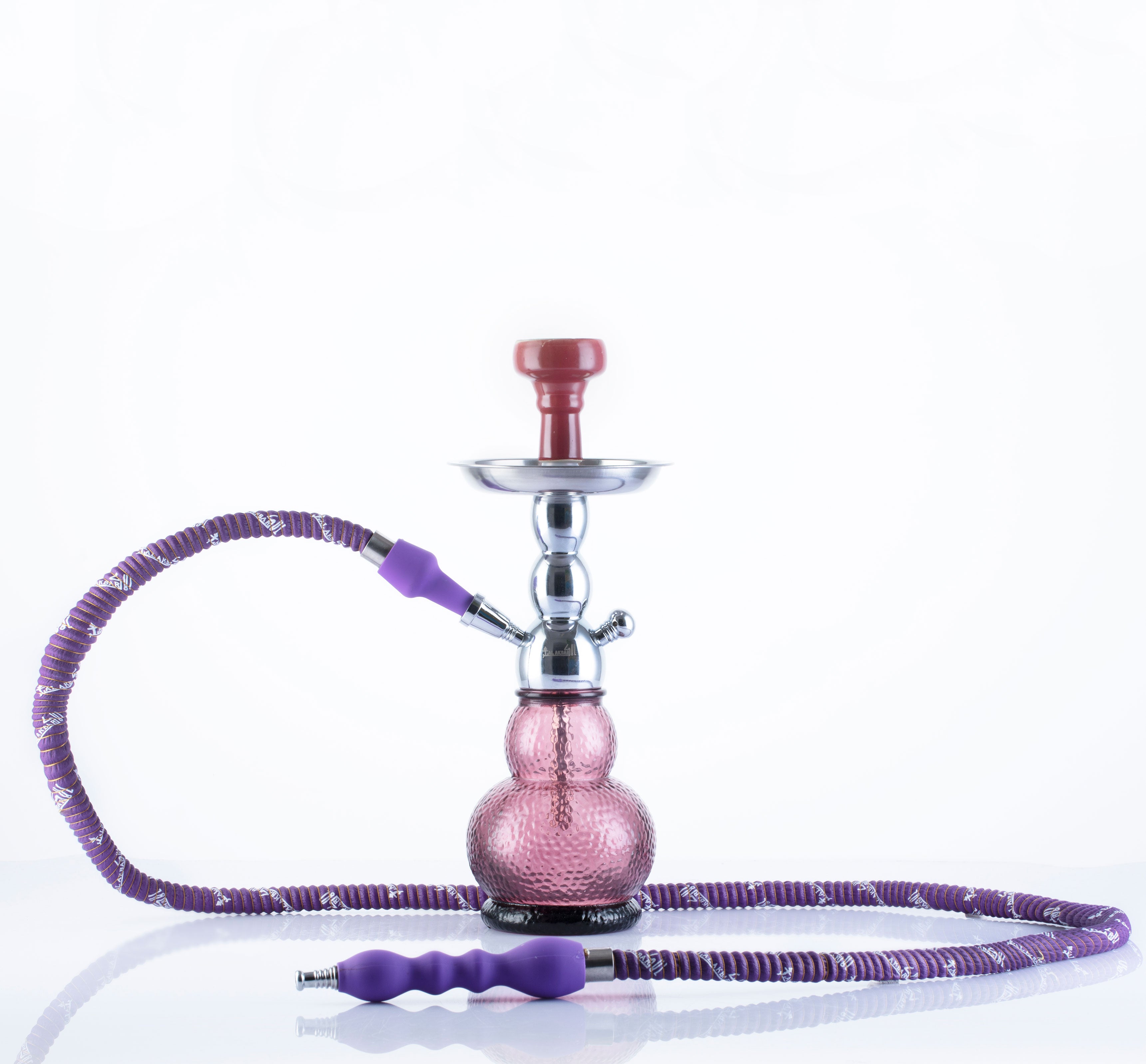 Silver GLO Full Set Hookah