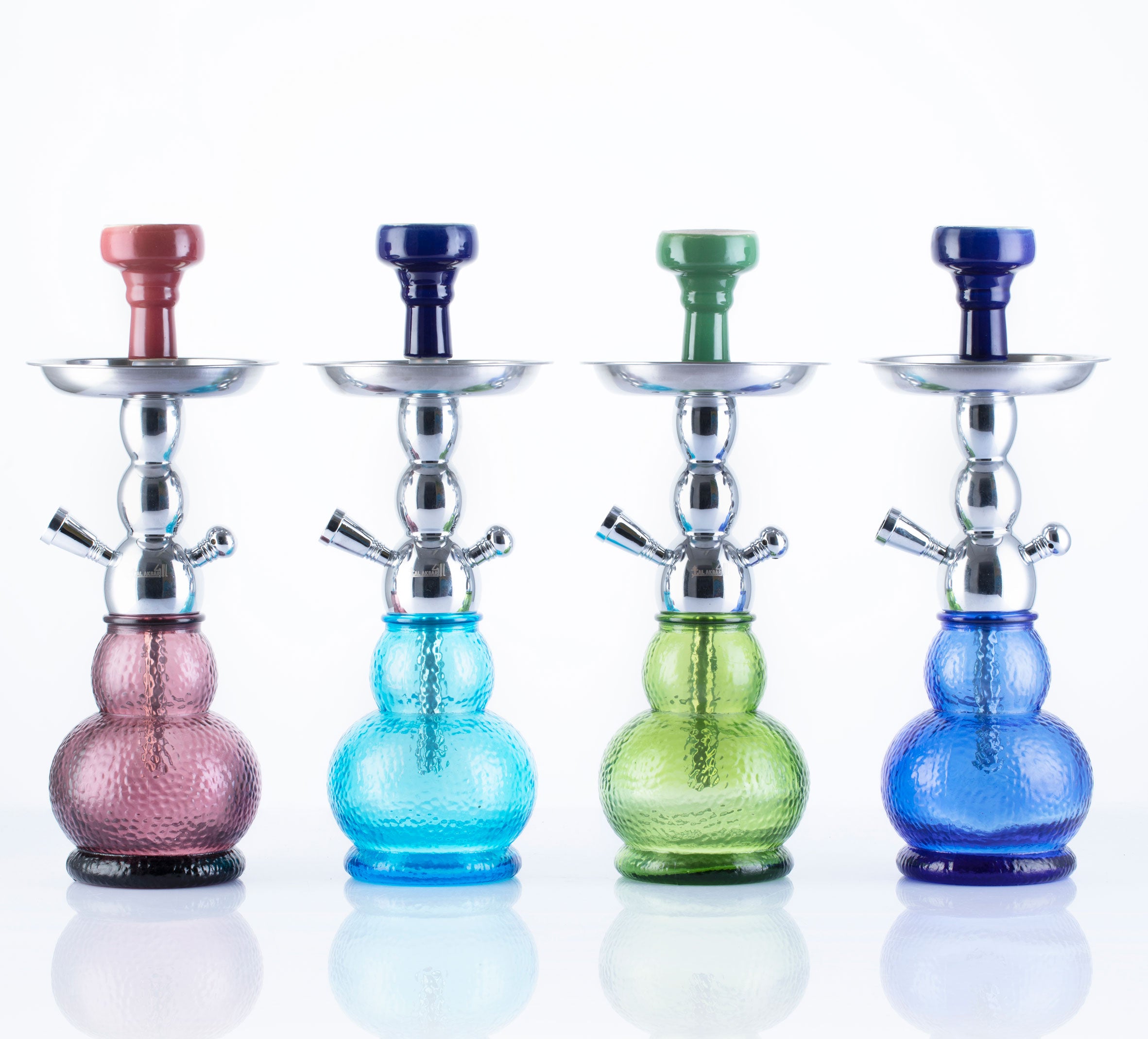 Silver GLO Full Set Hookah