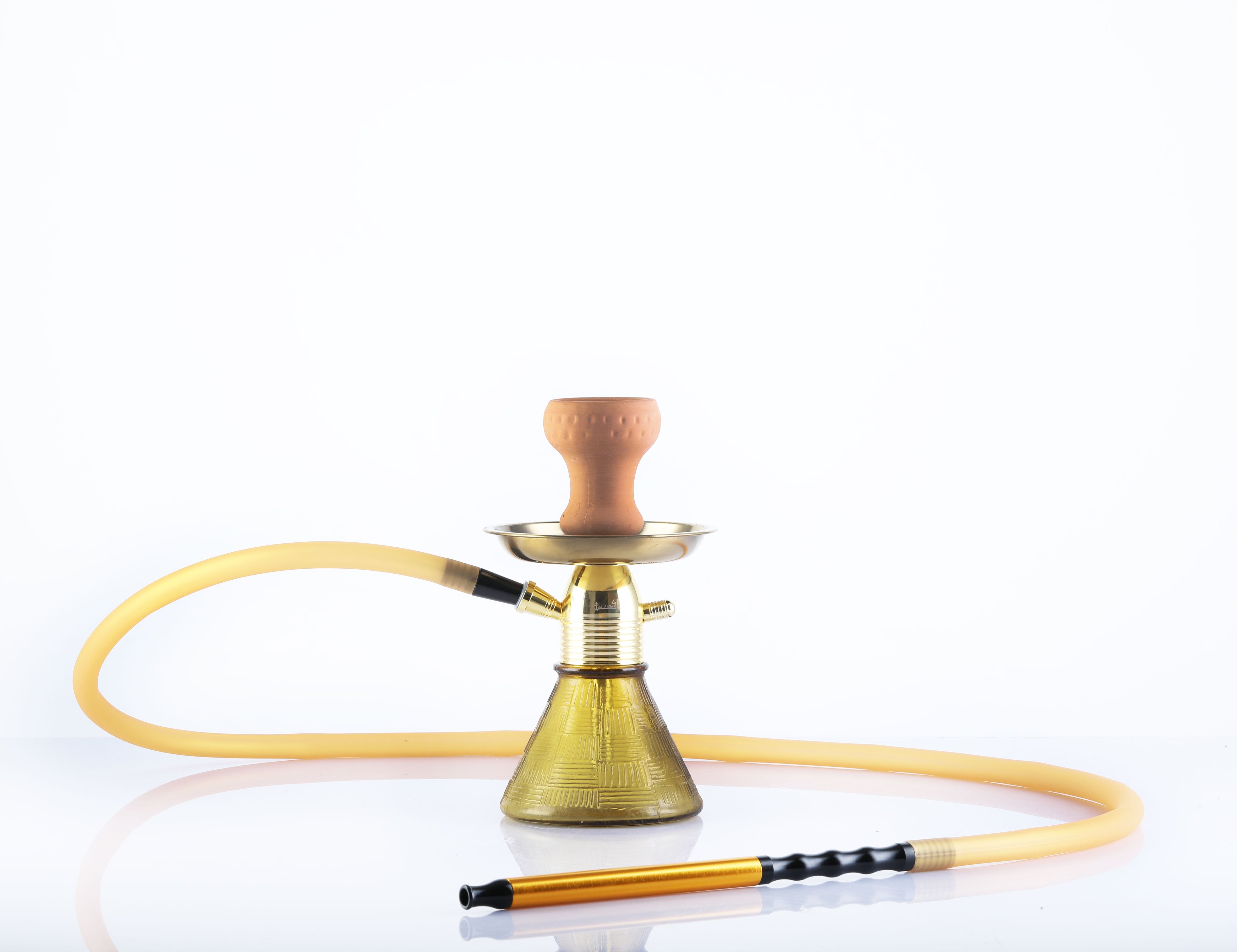 Golden NANO Full Set With Fibre Pipe Shisha