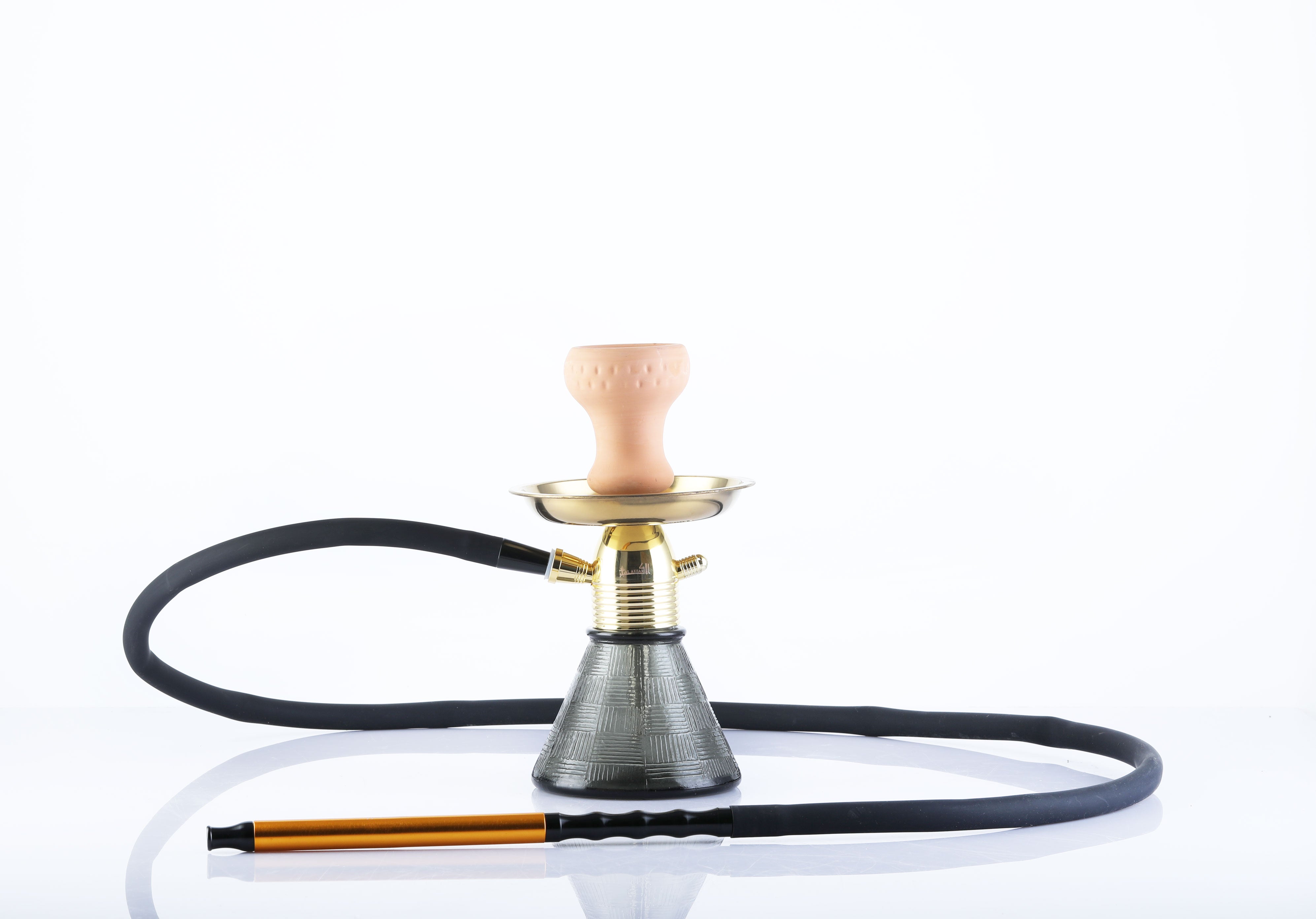 Golden NANO Full Set With Fibre Pipe Shisha