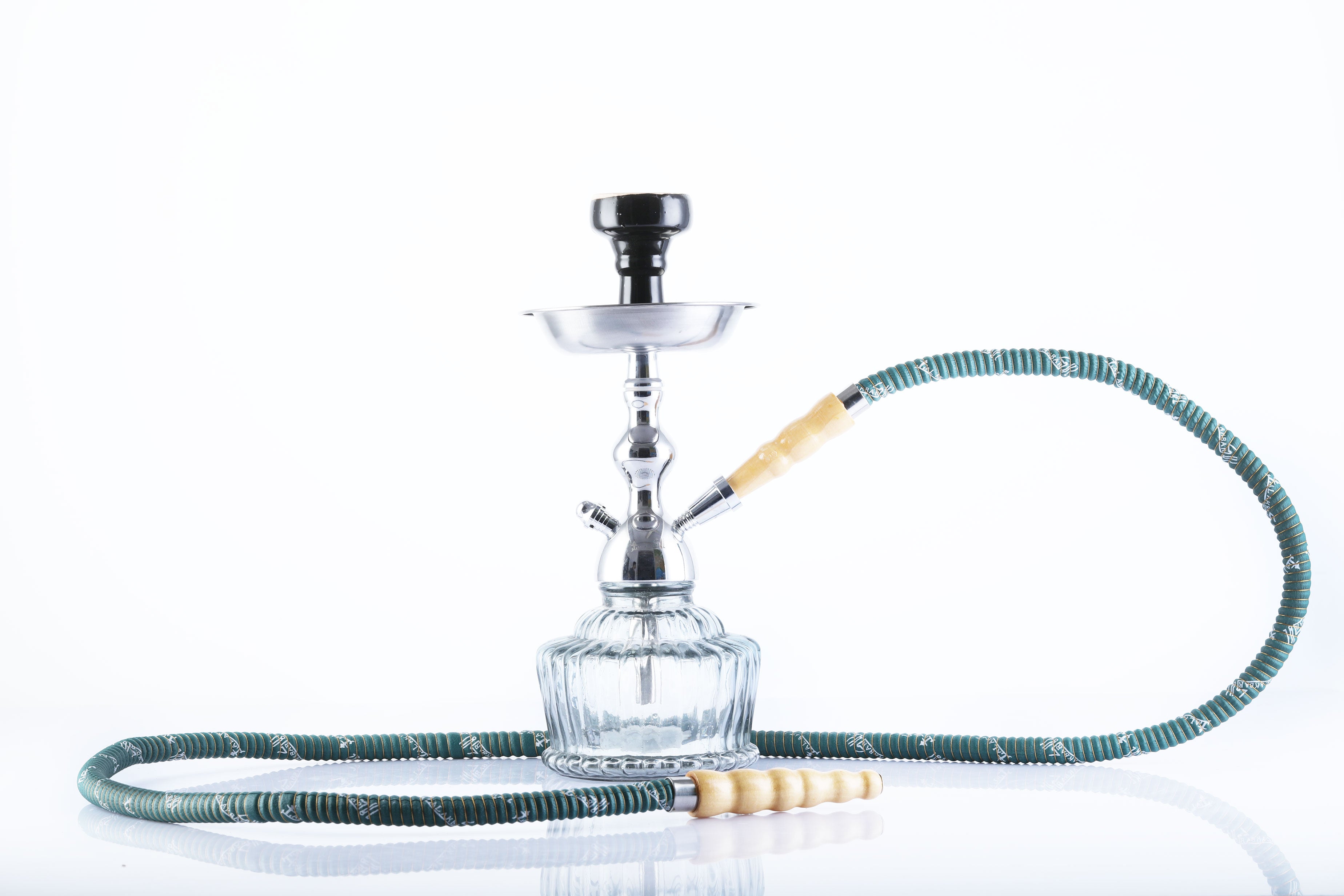 Silver MAXI Full Set With Fibre Pipe Hookah